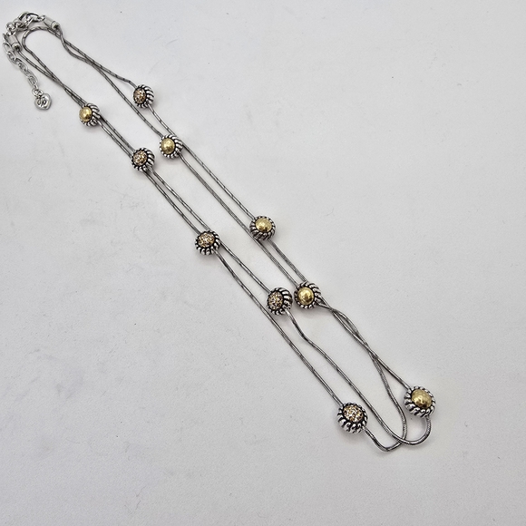 2 Brighton Dual-Tone Necklace with Gold and Silver Accents - Picture 2 of 6